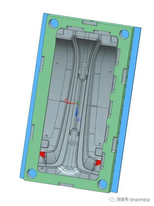 1000mm长的装饰条,冷流道进胶样式,试模后产品尺寸与变形可控